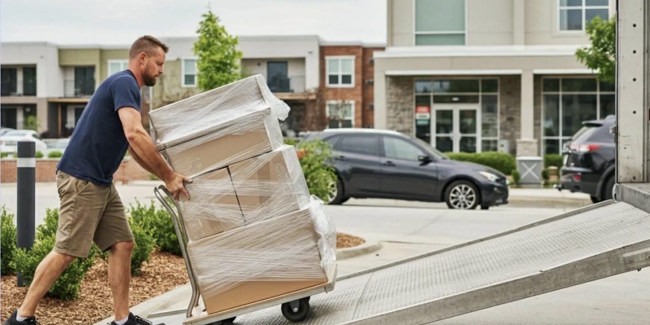 professional movers loading truck in Lawrenceville GA professional movers loading truck in Lawrenceville GA